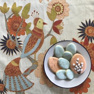 Pussy Willow Speckled Egg Cookies