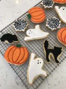 Black and White Halloween Cookies