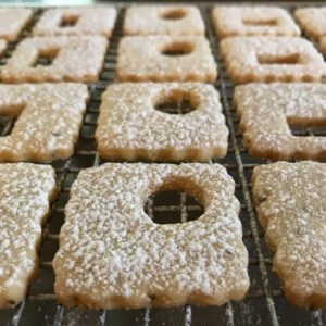 Lemon-Rosemary Linzer Cookies