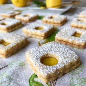 Lemon-Rosemary Linzer Cookies