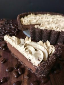 Dark Chocolate Tart with Espresso Whipped Cream