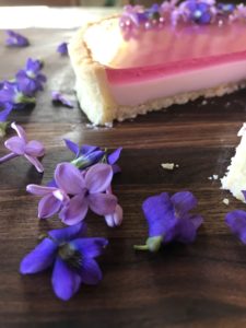 Violet Lilac Panna Cotta Tart